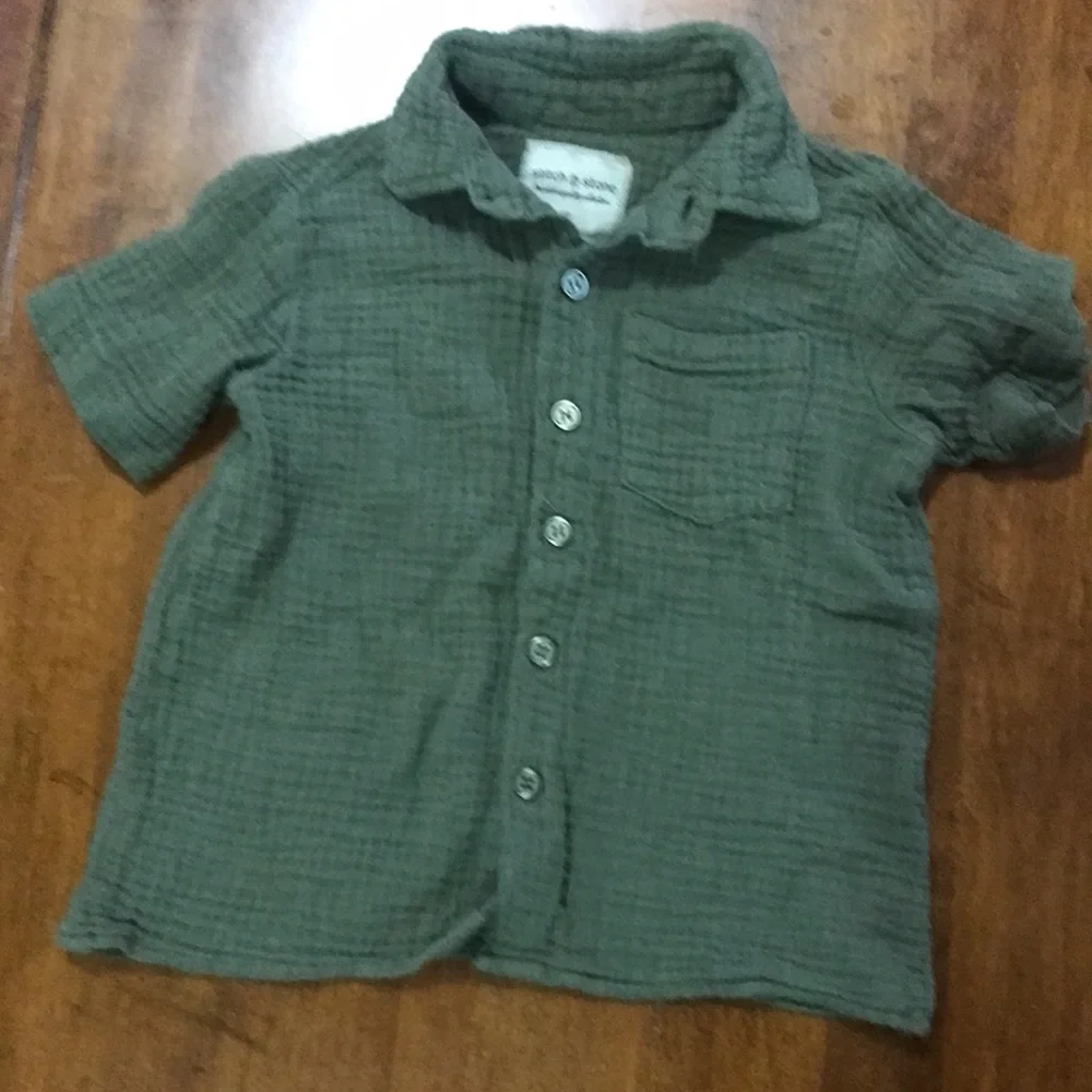 Stitch % Stone soft olive